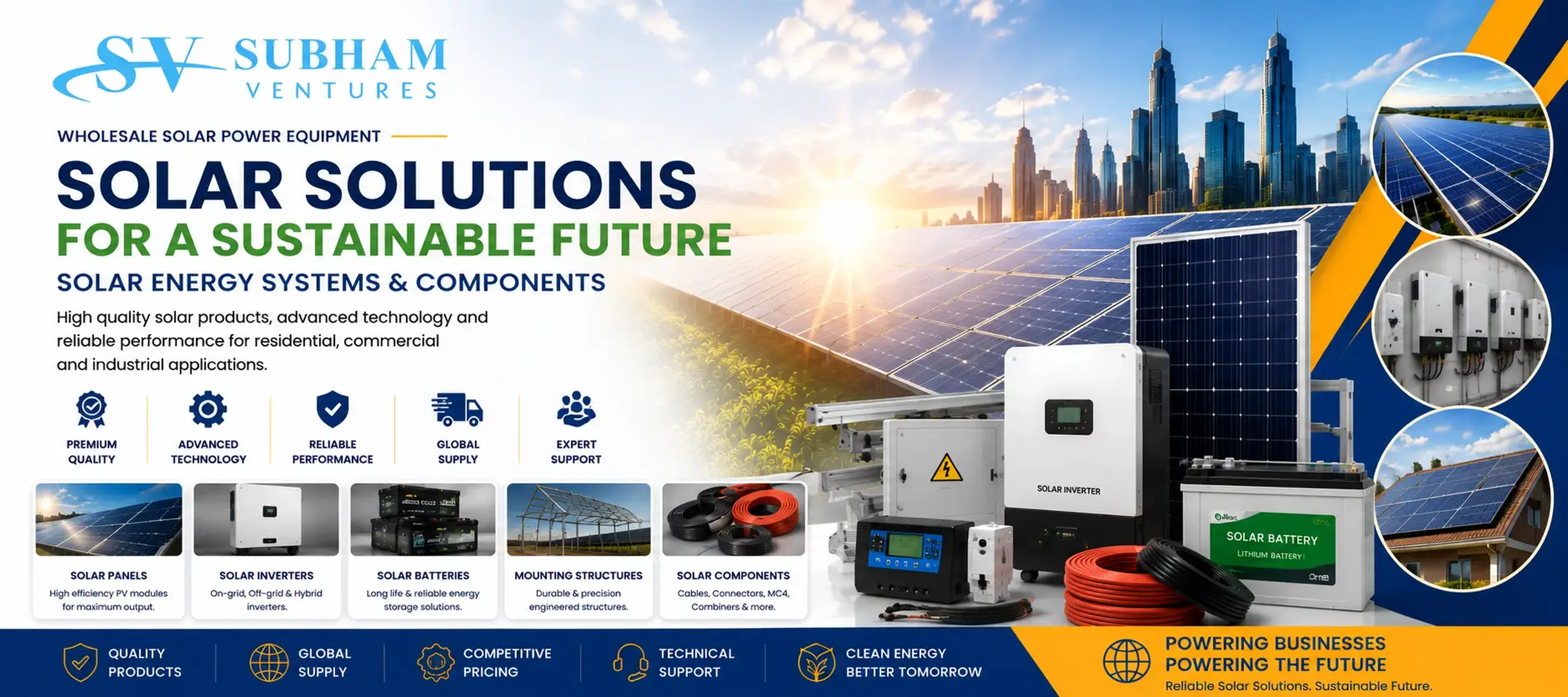 Solar Solutions for a Sustainable Future - Subham Ventures